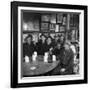 Woody Guthrie Playing and Singing for Patrons of Mcsorley's Bar-Eric Schaal-Framed Premium Photographic Print