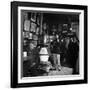 Woody Guthrie Playing in McSorley's Pub-Eric Schaal-Framed Premium Photographic Print