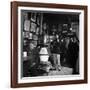 Woody Guthrie Playing in McSorley's Pub-Eric Schaal-Framed Premium Photographic Print