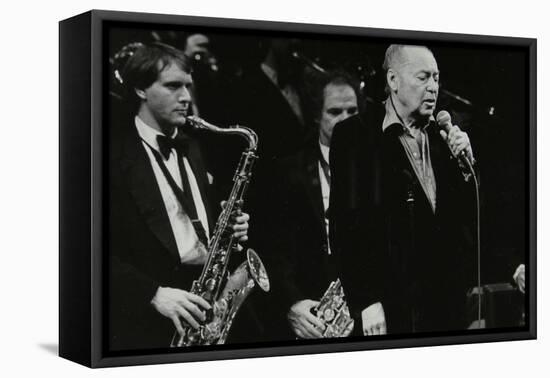 Woody Herman in Concert at the Forum Theatre, Hatfield, Hertfordshire, 1983-Denis Williams-Framed Stretched Canvas