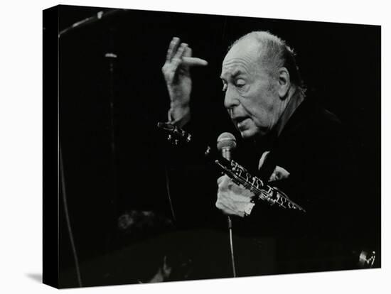 Woody Herman on Stage at the Forum Theatre, Hatfield, Hertfordshire, 24 May 1983-Denis Williams-Stretched Canvas