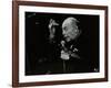 Woody Herman on Stage at the Forum Theatre, Hatfield, Hertfordshire, 24 May 1983-Denis Williams-Framed Photographic Print