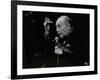 Woody Herman on Stage at the Forum Theatre, Hatfield, Hertfordshire, 24 May 1983-Denis Williams-Framed Photographic Print