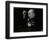 Woody Herman on Stage at the Forum Theatre, Hatfield, Hertfordshire, 24 May 1983-Denis Williams-Framed Photographic Print