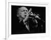 Woody Herman Playing His Clarinet at the Forum Theatre, Hatfield, Hertfordshire, 24 May 1983-Denis Williams-Framed Photographic Print