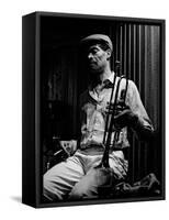 Woody Shaw, Bass Clef, London, 1987-Brian O'Connor-Framed Stretched Canvas
