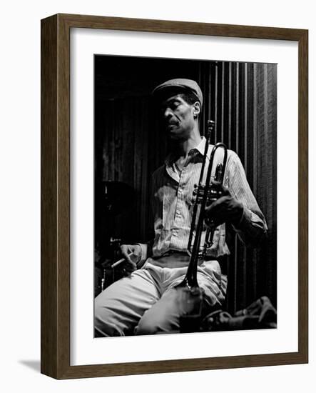 Woody Shaw, Bass Clef, London, 1987-Brian O'Connor-Framed Photographic Print