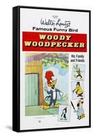 Woody Woodpecker, Chilly Willy (Bottom Left), Ca. Mid 1950s-null-Framed Stretched Canvas