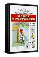 Woody Woodpecker, Chilly Willy (Bottom Left), Ca. Mid 1950s-null-Framed Stretched Canvas