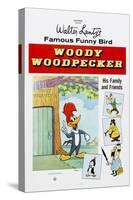 Woody Woodpecker, Chilly Willy (Bottom Left), Ca. Mid 1950s-null-Stretched Canvas