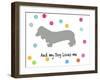 Woof on White-PI Juvenile-Framed Art Print