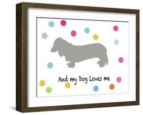 Woof on White-PI Juvenile-Framed Art Print