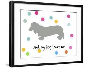 Woof on White-PI Juvenile-Framed Art Print