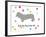 Woof on White-PI Juvenile-Framed Art Print