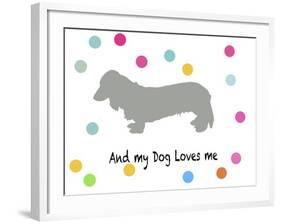 Woof on White-PI Juvenile-Framed Art Print