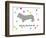 Woof on White-PI Juvenile-Framed Art Print