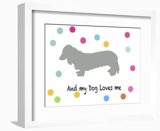 Woof on White-PI Juvenile-Framed Art Print