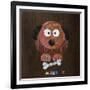 Woof The Dog-Design Turnpike-Framed Giclee Print