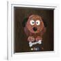 Woof The Dog-Design Turnpike-Framed Giclee Print