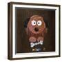 Woof The Dog-Design Turnpike-Framed Giclee Print