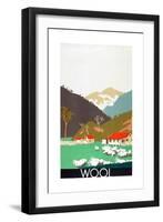 Wool, from the Series 'Buy New Zealand Produce'-Frank Newbould-Framed Giclee Print