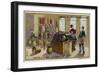 Wool Industry, Combing-null-Framed Giclee Print