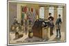 Wool Industry, Combing-null-Mounted Giclee Print