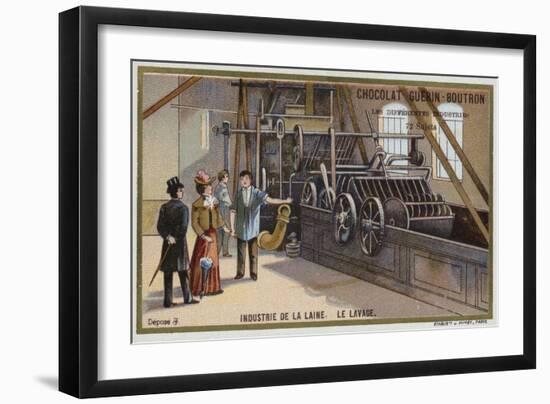 Wool Industry, Washing-null-Framed Giclee Print