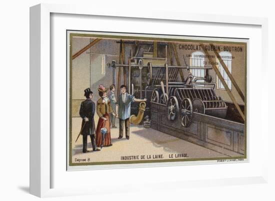 Wool Industry, Washing-null-Framed Giclee Print