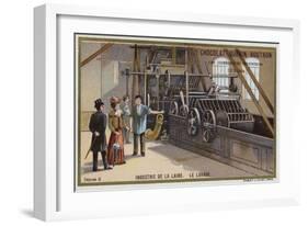 Wool Industry, Washing-null-Framed Giclee Print