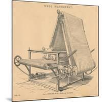Wool Machinery: Ferrabee and Co.S Wool Lap Machine, C1880-null-Mounted Giclee Print