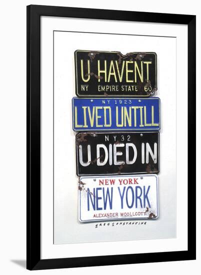 Woolcott Died In NY-Gregory Constantine-Framed Giclee Print