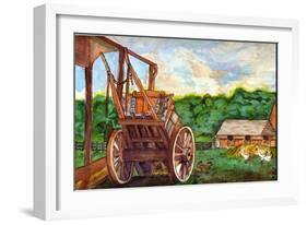 Wooldridge Farm, Priory-Nell Hill-Framed Giclee Print