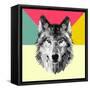 Woolf Head-Lisa Kroll-Framed Stretched Canvas