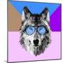 Woolf in Blue Glasses-Lisa Kroll-Mounted Premium Giclee Print