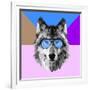 Woolf in Blue Glasses-Lisa Kroll-Framed Art Print