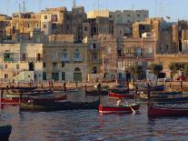 Boats Moored in Valletta Harbour at Dusk, Malta, Mediterranean, Europe-Woolfitt Adam-Photographic Print