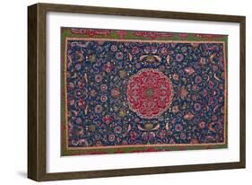 'Woollen Carpet, Enriched with Gold and Silver Thread. Persian; Late 16th Century', 1903-Unknown-Framed Photographic Print