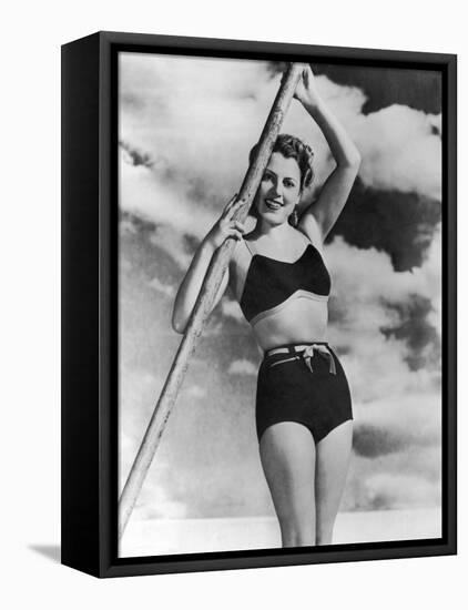 Woollen Swimwear 1940-null-Framed Stretched Canvas