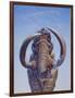 Woolly Mammoth Charging, Pleistocene Epoch-null-Framed Art Print