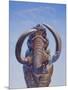 Woolly Mammoth Charging, Pleistocene Epoch-null-Mounted Art Print