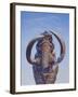 Woolly Mammoth Charging, Pleistocene Epoch-null-Framed Art Print