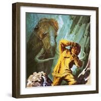 Woolly Mammoth Found Perfectly Preserved in the Ice in Siberia-Ken Langstaff-Framed Premium Giclee Print