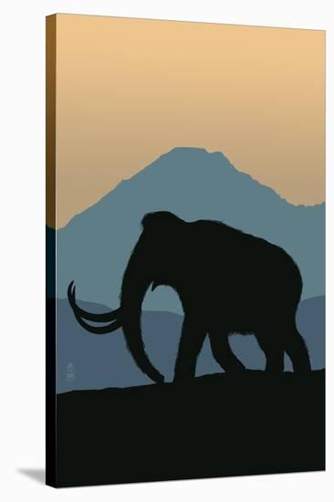 Woolly Mammoth-Lantern Press-Stretched Canvas