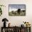 Woolly Mammoths and Woolly Rhinos in a Prehistoric Landscape-null-Framed Stretched Canvas displayed on a wall