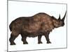 Woolly Rhinoceros, an Extinct Mammal from the Pleistocene Period-null-Mounted Art Print