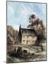 Woolsthorpe Manor Near Grantham, Lincolnshire, Birthplace of Isaac Newton, 1859-null-Mounted Giclee Print