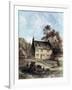 Woolsthorpe Manor Near Grantham, Lincolnshire, Birthplace of Isaac Newton, 1859-null-Framed Giclee Print