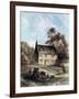 Woolsthorpe Manor Near Grantham, Lincolnshire, Birthplace of Isaac Newton, 1859-null-Framed Giclee Print