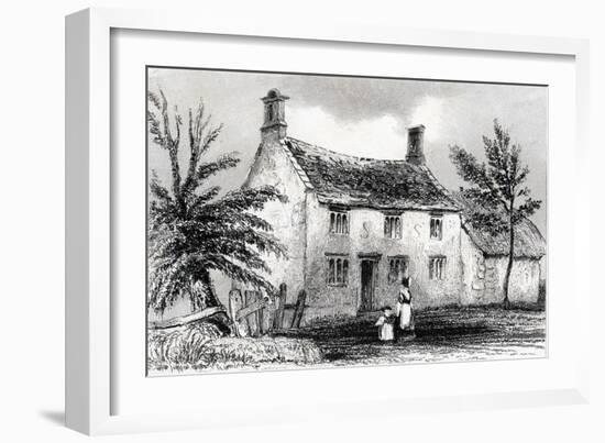 Woolsthorpe Manor, Near Grantham, Lincolnshire, Birthplace of Sir Isaac Newton, 1840-null-Framed Giclee Print